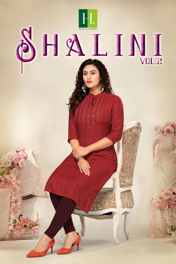 Hirwa Shalini Vol 2 Designer Kurtis Catalog